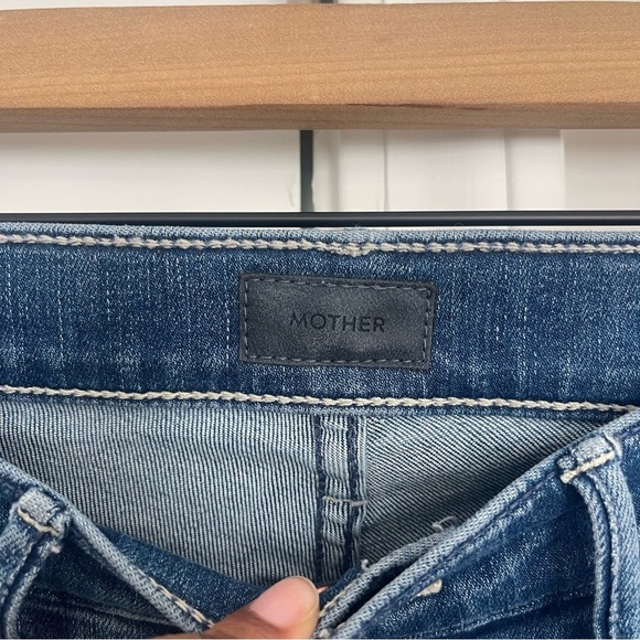 MOTHER The Mid Rise Dazzler Ankle Jean Straight Leg Wish Upon A Star - Picture 9 of 12